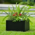 thumbnail image 1 of Edtara Rectangular Steel Raised Garden Bed Planter Box, Heavy Duty and Weather-Resistant, Bottomless Design with Tools Included, Ideal for Patios, Balconies, or Businesses, 1 of 8