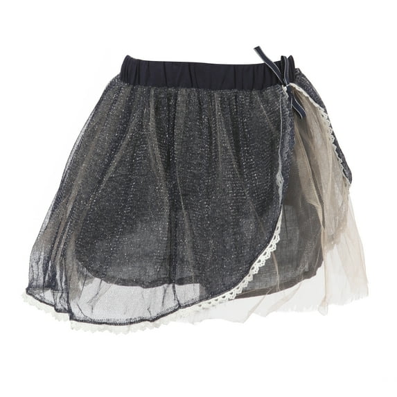 Richie House Girls' Sweet Skirt with Layered Mesh Bottoms RH1653