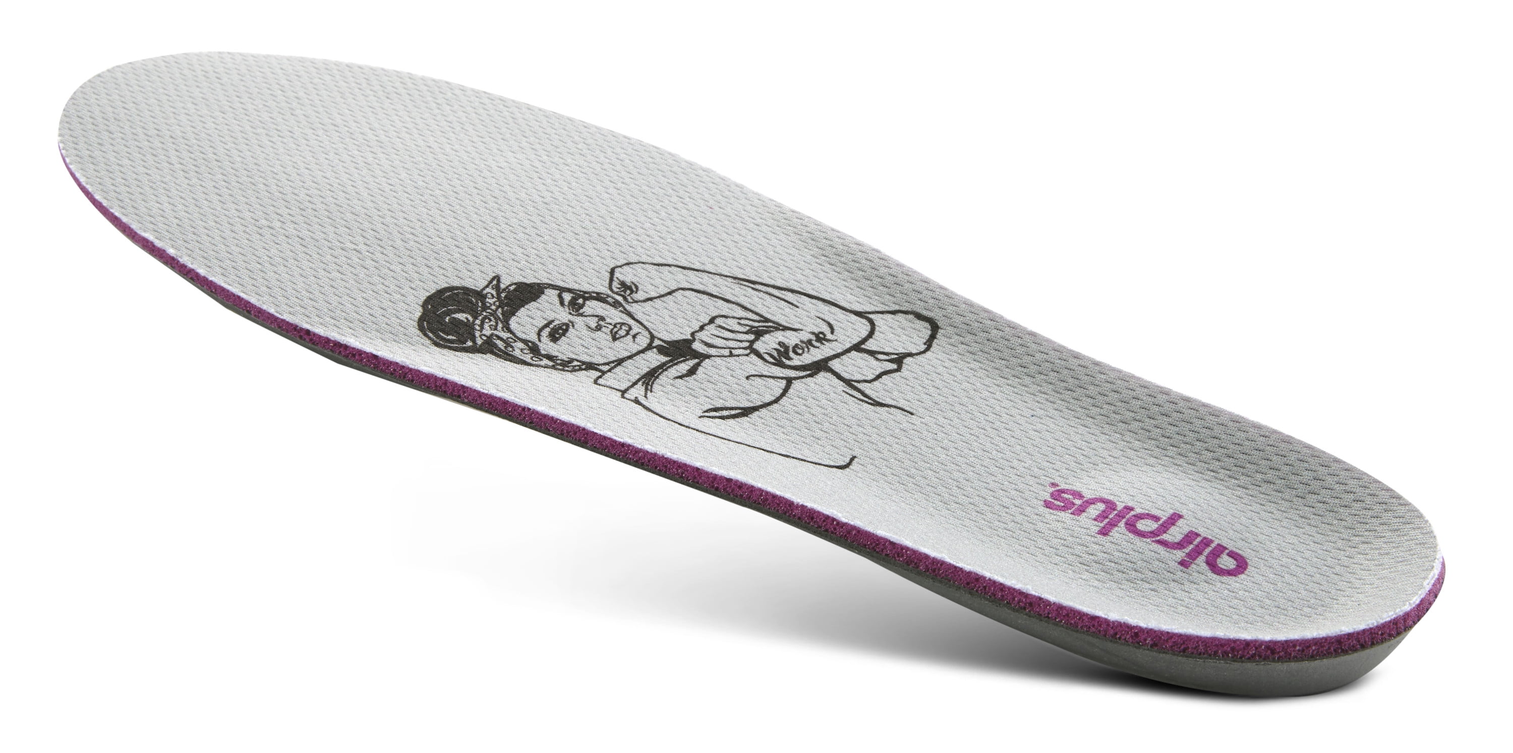(3 pack) Airplus Ultra Work Memory Foam Insole for Women, 1 Pair, Size 5-11