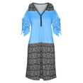 thumbnail image 4 of EQWLJWE Robes d'Été pour Femmes 2023 Robe Décontractée Aguichant Mode Été Col en V Manches Courtes Ample Imprimée, 4 of 5