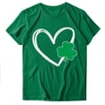 thumbnail image 1 of QIPOPIQ T-Shirts à Manches Courtes pour Femmes Col Rond T-Shirts de la Saint-Patrick T-Shirt Trèfle de la Saint-Patrick T-Shirt Vert T-Shirts Porte-Bonheur T-Shirts de Vacances T-Shirts Graphiques Offres, 1 of 3
