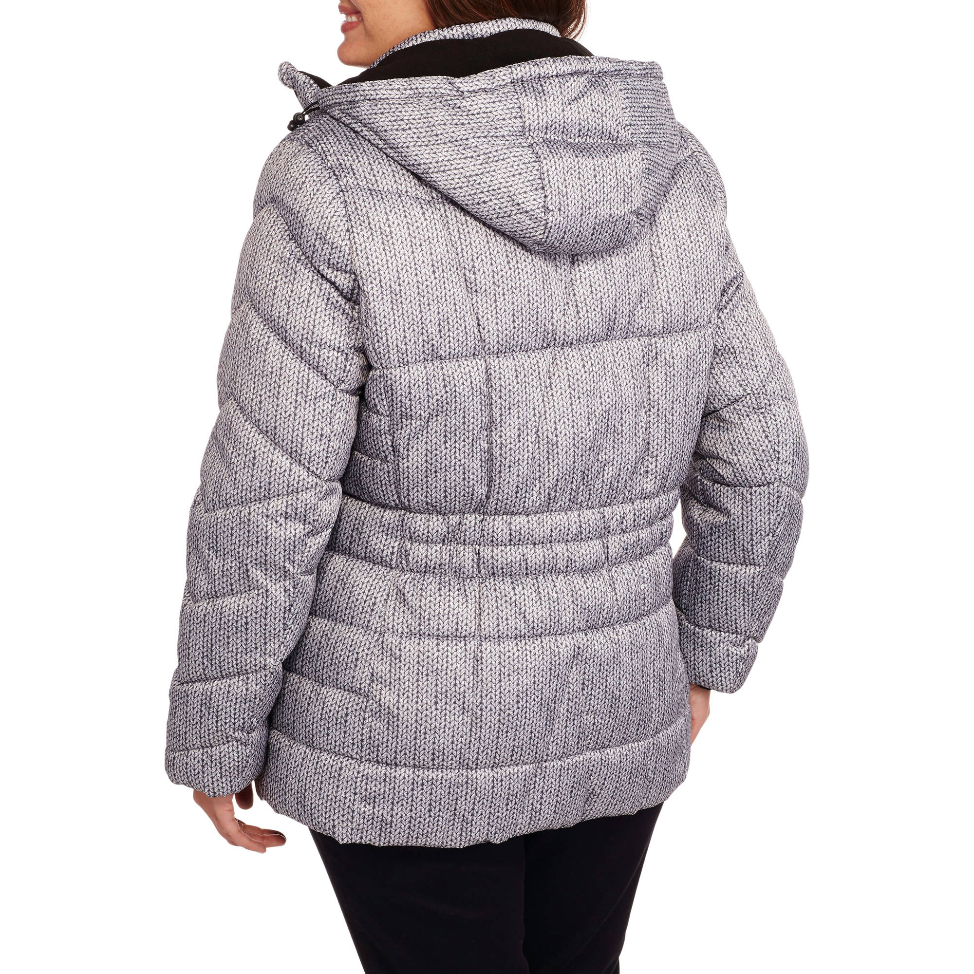 Women's Plus-Size Hooded Puffer Jacket Coat - image 2 of 2