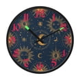 thumbnail image 2 of Celestial Sun Moon Luminous Wall Clock with Sound-Activated LED 12-Inch Silent Acrylic Timepiece for Bedroom Livingroom or Office, 2 of 8