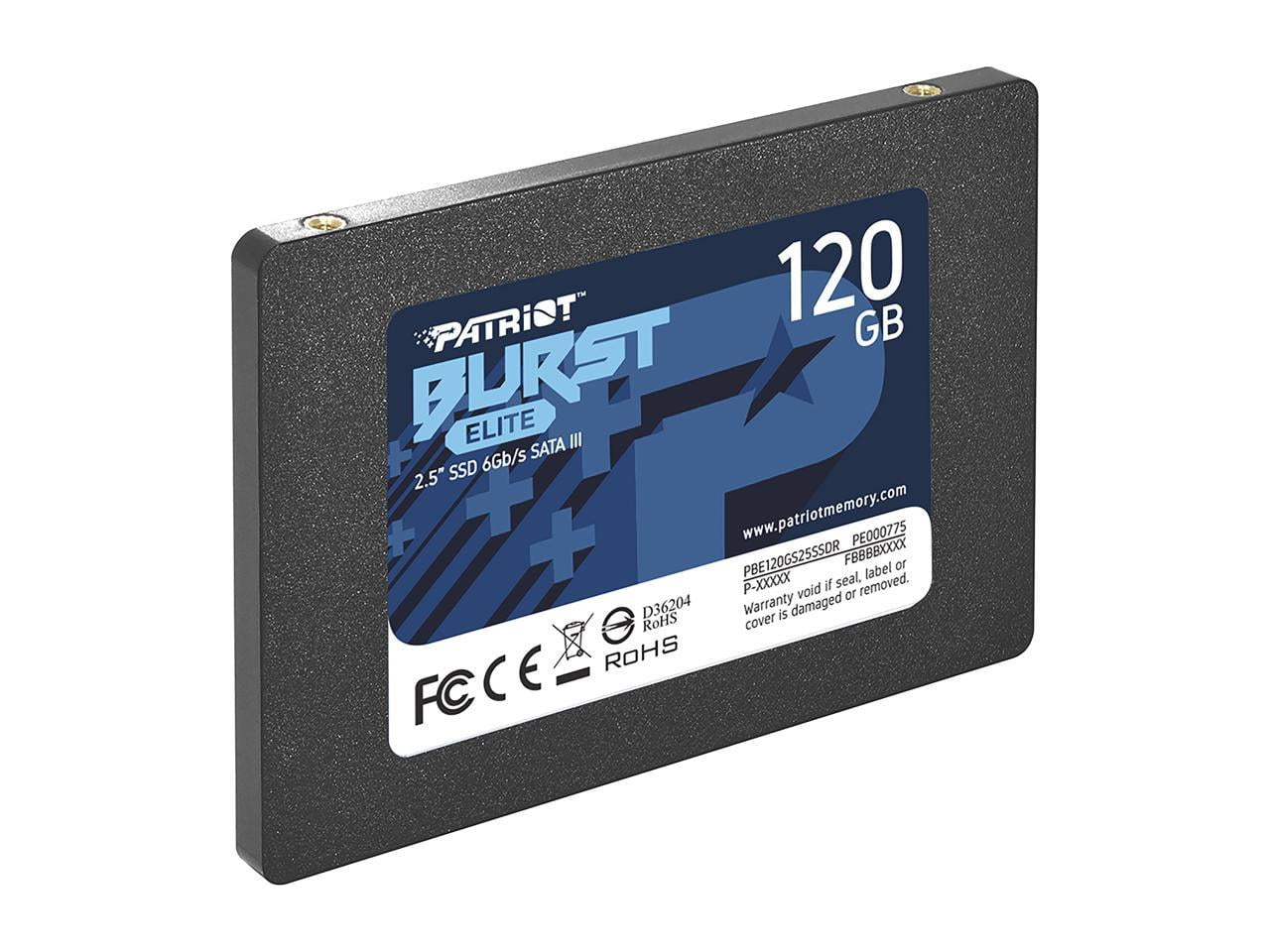 Patriot Burst Elite 120GB Internal SSD - SATA 3 2.5" - Solid State Drive - PBE120GS25SSDR