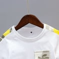 thumbnail image 5 of Baby Clothes Boy Toddler Boys Summer Outfits Children's Cotton Camouflage Printed Short Sleeved Training 3 6 12 18 24 Months 3T Tops Shorts Set Crew Tank Tees+Shorts 2PCS, 5 of 9