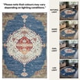 thumbnail image 3 of GLN Rugs Anatolium - Indoor, Machine Washable Area Rug 2'x3' Turkish Blue Home Carpet, 3 of 8