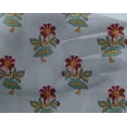 thumbnail image 4 of oneOone Georgette Viscose Fabric Leaves & Floral Block Print Fabric BTY 42 Inch Wide, 4 of 4