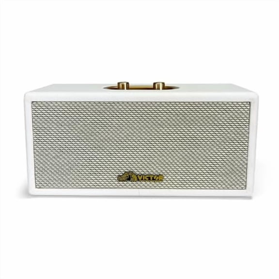 VICTOR Portable Speaker with Bluetooth® and Built-in Rechargable Battery, Cream (VAS-3003-CR)