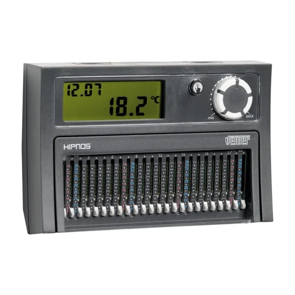 VEMER Digital Daily Heat/Cool Chronothermostat with Trippers Hipnos Grigio, Article Number: VE075800