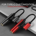 thumbnail image 2 of USB Type C To 3.5mm Jack Type C Audio Splitter Headphone Cable Earphone Aux 3.5 Adapter Charger Y4S9, 2 of 6