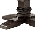 thumbnail image 4 of Dining Table with Marble Top and Pedestal Base White and Gray, 4 of 6