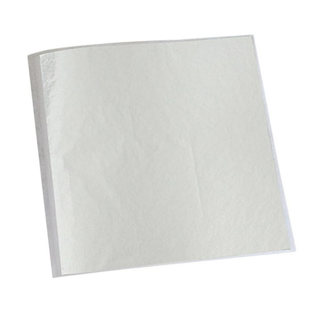 Papel de aluminio dorado para pintar uñas, estatuas, caras, paredes y decoraciones de muebles. Plata