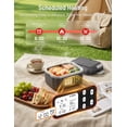 thumbnail image 3 of Cordless Electric Lunch Box for Adults,1.5L & 27000mAh Heated Lunch Box Battery Powered with Automatic Heating, 6 Cups Portable Food Warmer with Removable Tray Divider, 3 of 9
