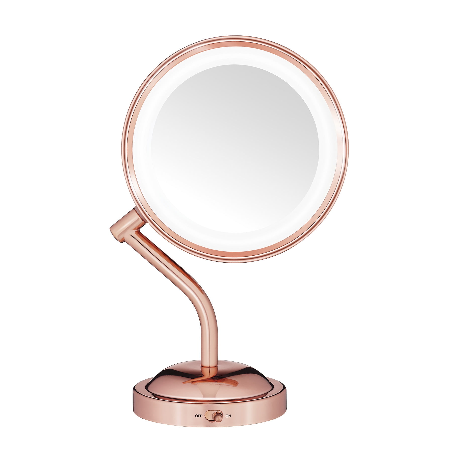 Conair Lighted Makeup Mirror with Magnification, LED Vanity Mirror, 1X/5X Magnifying Mirror