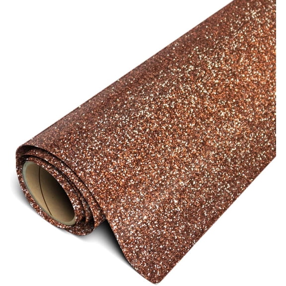 Siser Glitter HTV Iron On Heat Transfer Vinyl 20" x 2ft Roll - Brown