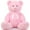 Pink-big, variant on MorisMos Pink Giant Teddy Bear 35.4" Stuffed Animal Soft Big Plush Toy with Bowknot and Footprint