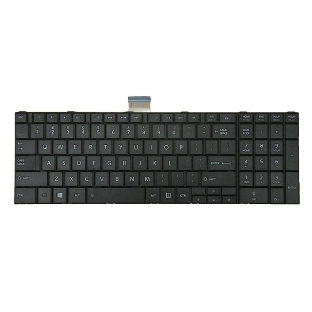 negro para computadora portátil con . UU. para C870 C870D C875 C875D perfke Teclado rojo retroiluminado
