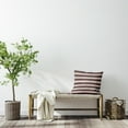 thumbnail image 3 of Simply Daisy 20-inch Square Stripes Polyester Indoor Pillow, Red Qty 1, 3 of 4