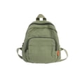 thumbnail image 1 of Guardurnaity Color sólido Reemplazo Cremallera Transpirable Correa doble Estilo simple Gran capacidad Forro de poliéster escolar Mochilas Verde, 1 of 6