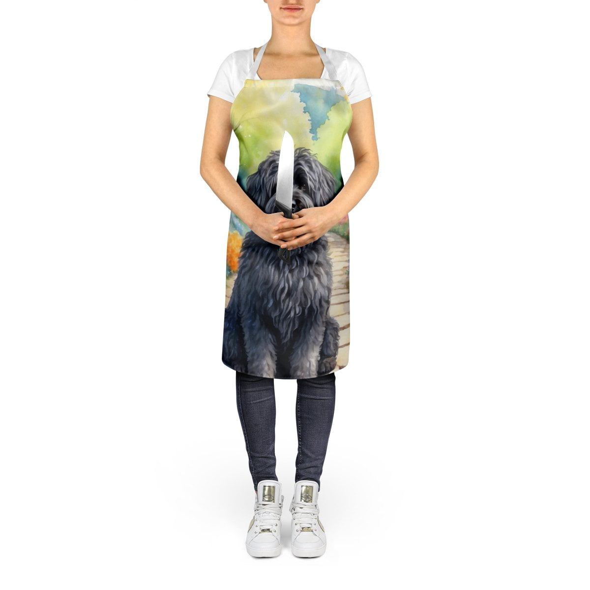 Yorkshire Terrier Spring Path Apron