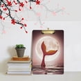 thumbnail image 5 of FMSHPON Moon Mermaid Clipboard Hardboard Wood Nursing Clip Board and Pull for Standard A4 Letter 13x9 inches, 5 of 5