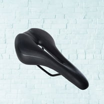 Worgeous Mountain Bike Saddle with Silicone Cushion for Comfortable Long Rides Black Fits Most Bikes