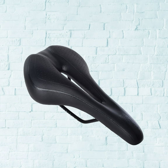 Worgeous Mountain Bike Saddle with Silicone Cushion for Comfortable Long Rides Black Fits Most Bikes
