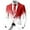 Red, variant on Print Jacket For Festive Occasions Stylish Outerwear For Parties And Celebrations Tailored Fit Comfortable And Versatile Design Men'S Blazers & Suit Jackets