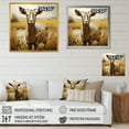 thumbnail image 5 of Designart "Goats Glee In The Meadow" Animals Goat Picture Framed Canvas Art Print, 5 of 5