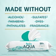 Pampers Aqua Pure Baby Wipes Unscented, 7-Pack, 392 Total Count (Select for More Options)
