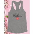 thumbnail image 3 of Happy Mothers Day Pink Heart Racerback Tank Women -Image by Shutterstock, Female Small, 3 of 4