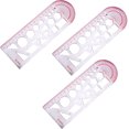 thumbnail image 1 of CAROOTU Multifunctional Geometric Ruler Geometric Drawing Template Measuring Tool For School Office Supplies New, 1 of 7