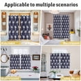 thumbnail image 5 of Date Tree Kitchen Curtains Window Panels, Navy Blue Farmhouse Summer Tropical Plants Insulated Window Treatment Curtain, Grommet Curtains for Bedroom/Living Room/Bathroom, 2 Piece 42"Wx45"L, 5 of 8