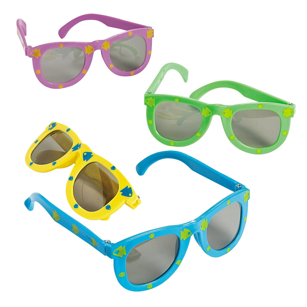 Fish Print Sunglasses Party Favors 12 Pieces