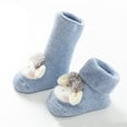 thumbnail image 5 of Generic Toddler Socks Girls Winter Floor Socks Thickened Autumn and Winter Warm Lamb Mid Calf Socks Children's Socks for All Seasons Non-Slip Fashion Casual Breathable ﻿(0-6 Months,Blue), 5 of 6