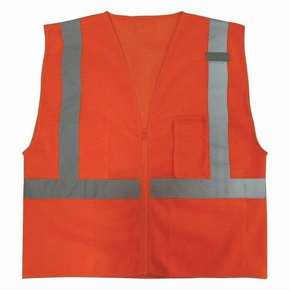 Condor 3XL Class 2 High Visibility Vest, Orange 3ZDT1
