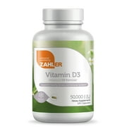 Zahler, Vitamin D3, 50,000 IU, 120 Capsules
