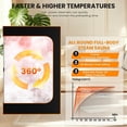 thumbnail image 5 of Sunyrisy Portable 2-Person Sauna Tent w/ 9 Heat Settings & 99-Minute Timer, 2 Windows, Powerful 1000W/2.6L Steamer, Includes 2 Folding Chairs, 5-Layer Insulated Waterproof Design, 5 of 8
