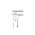 thumbnail image 2 of KoolMore 33 in. One Compartment Stainless Steel Commercial Sink with Drainboard, Bowl Size 15"x 15"x 12", 2 of 10