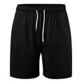 thumbnail image 4 of Linfrsh Running Shorts for Men Men's Shorts Summer Fashion Man Casual Loose Sport Summer Pants Activewear Solid Shorts Black,2XL, 4 of 5