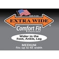 thumbnail image 2 of Extra Wide Athletic Crew Socks Color: Black, Size: Medium, 2 of 3