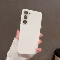 Morandi Series Case for Samsung Galaxy S22, Samsung Galaxy S22 Case, Slim Fit Camera Lens Protective Shockproof Anti-Scratch Stylish Phone Case for Samsung Galaxy S22, Pink