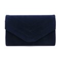 thumbnail image 1 of Sac de Soirée pour Femme en Velours, Pochette, Sac à Main de Mariage pour Fête de Mariage, Bleu, 1 of 5