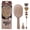 Chocolate, variant on CALA Bristle Bitz Charm Hair Brush, Lavender, 4 Pop & Swap Charms