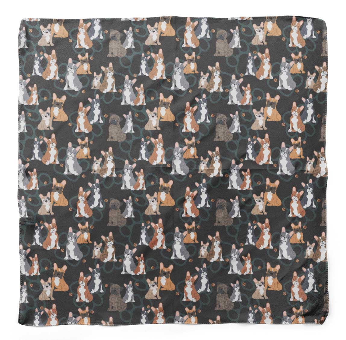 Bimba Gray Dogs & Paw Dog Pure Silk Printed Head Bandanas Summer Neck Wrap Scarf 40 x 40 Inches