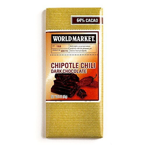 Chipotle Pepper Chocolate Bar 3 oz each (1 Item Per Order) by