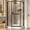 Black-1 Light Glass, variant on Neo-Angle Corner Shower Doors 36" D × 36" W × 72" H with Frosted Glass,Chrome