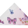 thumbnail image 4 of Purple Sunflower Butterfly Tapestry Wall Hanging Tapestries Happy Colorful Hippie Psychedelic Art Polyester Carpet Wall Decorative for Living Room Bedroom 60x40inch Gift Decor, 4 of 7