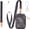 Black Marble, variant on 2-in-1 ID Badge Holder & Lanyard Wallet - Multi-Use Womens Small Wallet with Removable Wristlet & Neck Lanyard, Clear Window, 5 Card Slots, Phone Holder, Ring Keychain - Brown