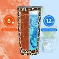 thumbnail image 4 of Leopard Print Tumbler, Cheetah Cup with Lid and Straw, 20 Oz Stainless Steel Insulated Water Bottle Coffee Mug Leopard Gift, 4 of 6